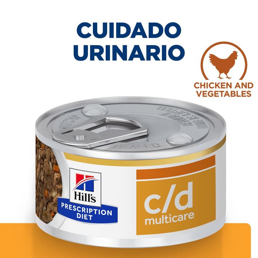 354 g Hill's Prescription Diet Urinary Care c/d Estofado de Pollo y Verduras lata para perros, , large indicador imagen numero 2